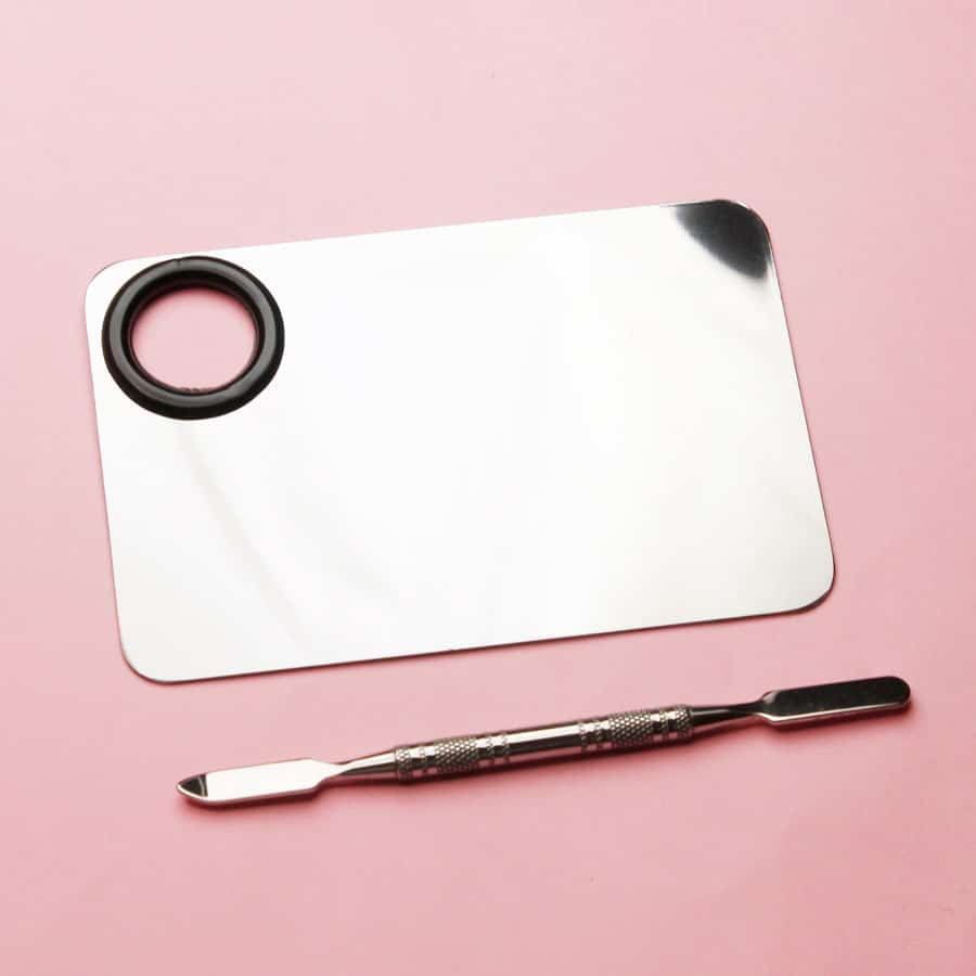 paleta mezcla pintura maquillaje nail art