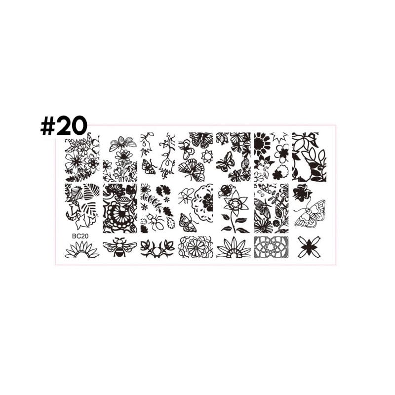 stamping plate uñas