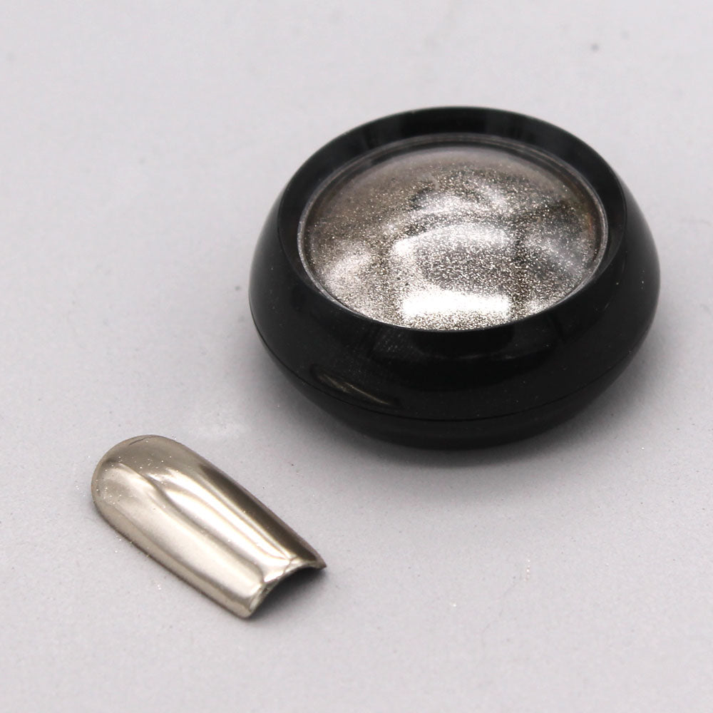 polvo efecto espejo mirror plata