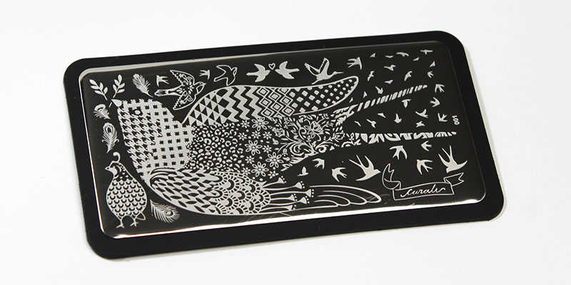 Curali 001 Belle plaque d’estampage / oiseau