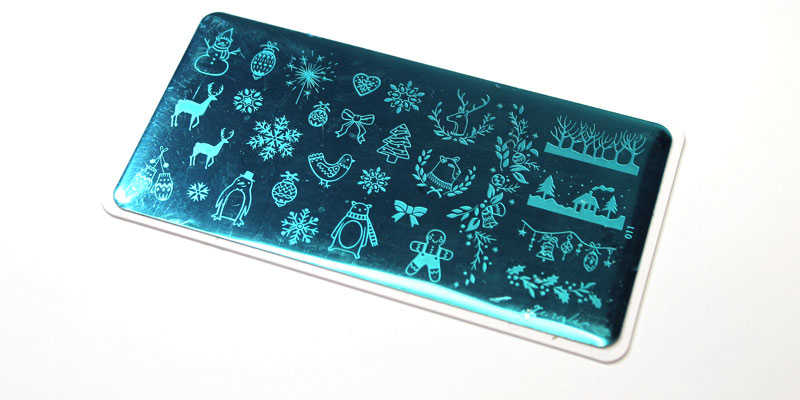 Placa estampación Cural nail stamping Winter Cute
