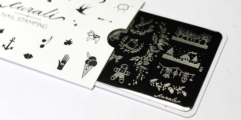 Placa estampación Cural nail stamping Winter Cute