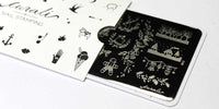 Placa estampación Cural nail stamping Winter Cute
