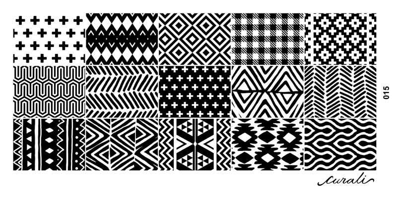 Placas de estampacion para uñas stamping nail art curali