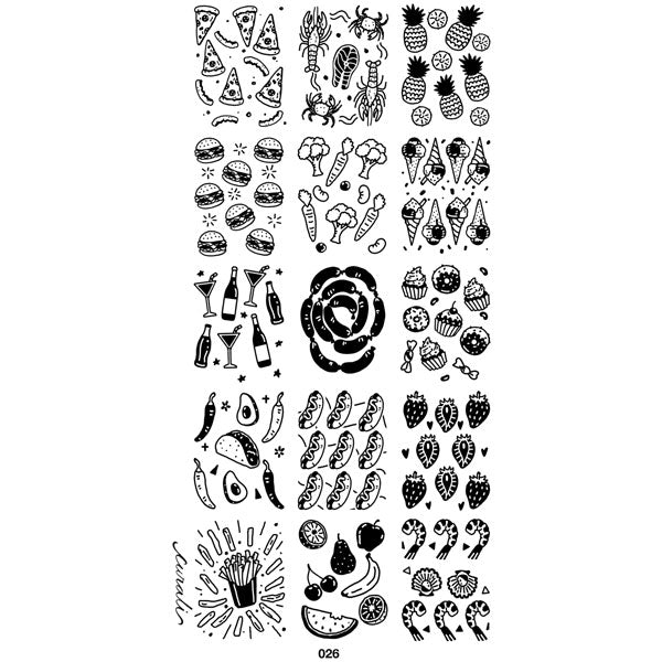 placa de estampación para uñas nail art stamping