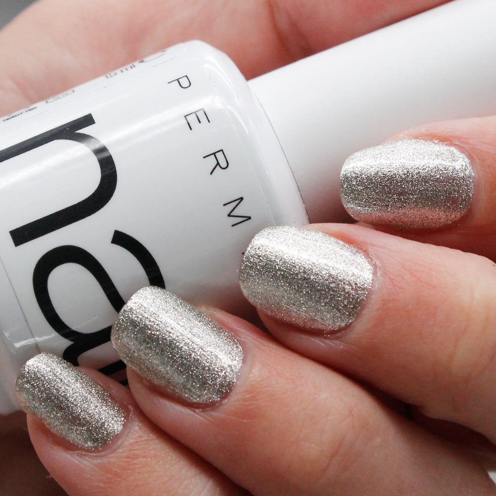 esmalte permanente malta color plateado