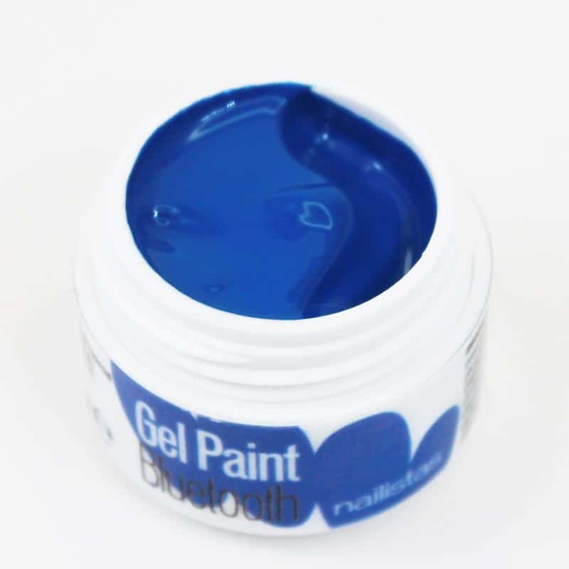 Gel paint nail art gel painting azul