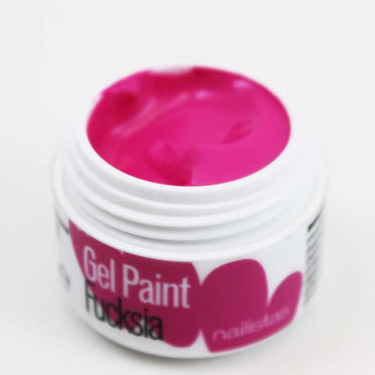 Gel paint nail art gel painting fucsia