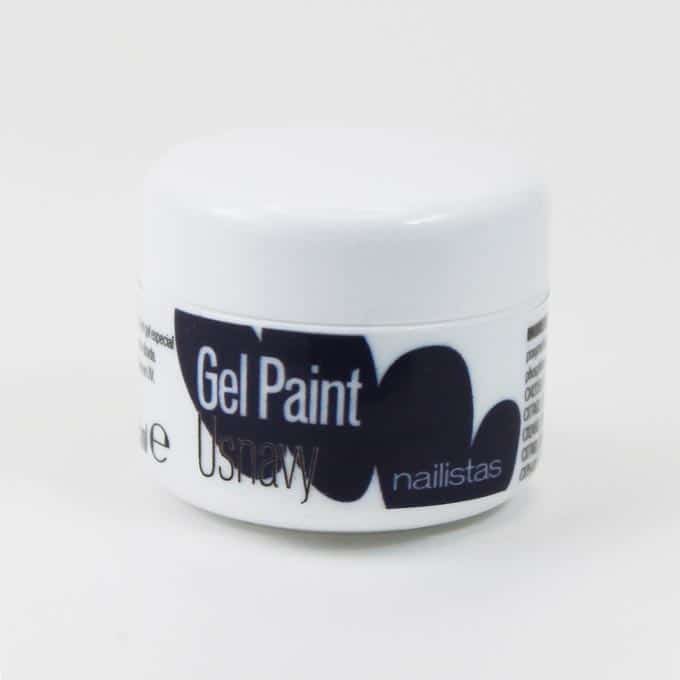 Gel paint azul marino para decoración de uñas y nail art
