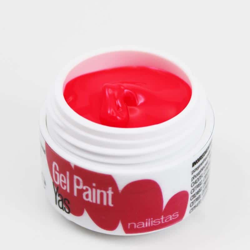 Gel paint nail art gel painting rosa flúor