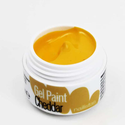 Gel paint nail art gel painting amarillo mostaza