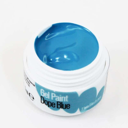 Gel paint nail art gel painting azul cielo