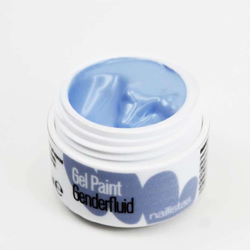 Gel paint nail art gel painting azul claro