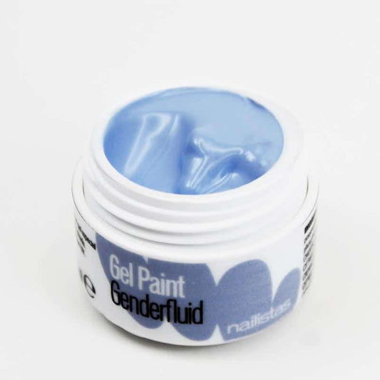 Gel paint nail art gel painting azul claro