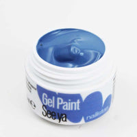Gel paint nail art gel painting azul bebé