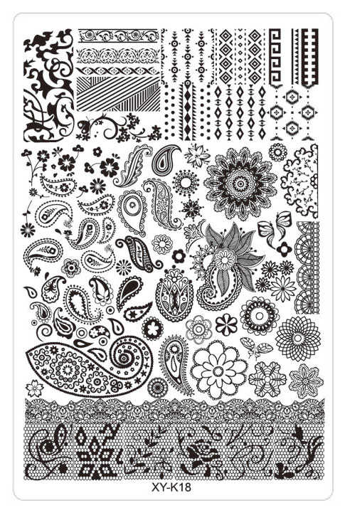 comprar placas de estampación acrílicas para stamping nail art