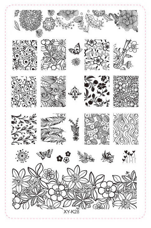 comprar placas de estampación acrílicas para stamping nail art