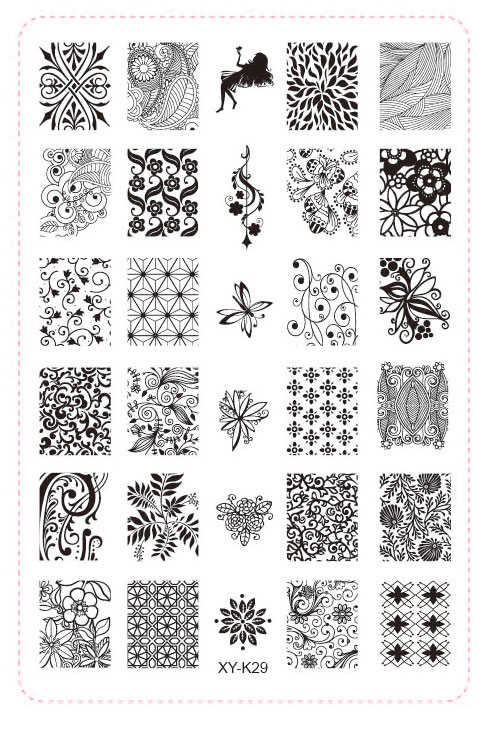 comprar placas de estampación acrílicas para stamping nail art