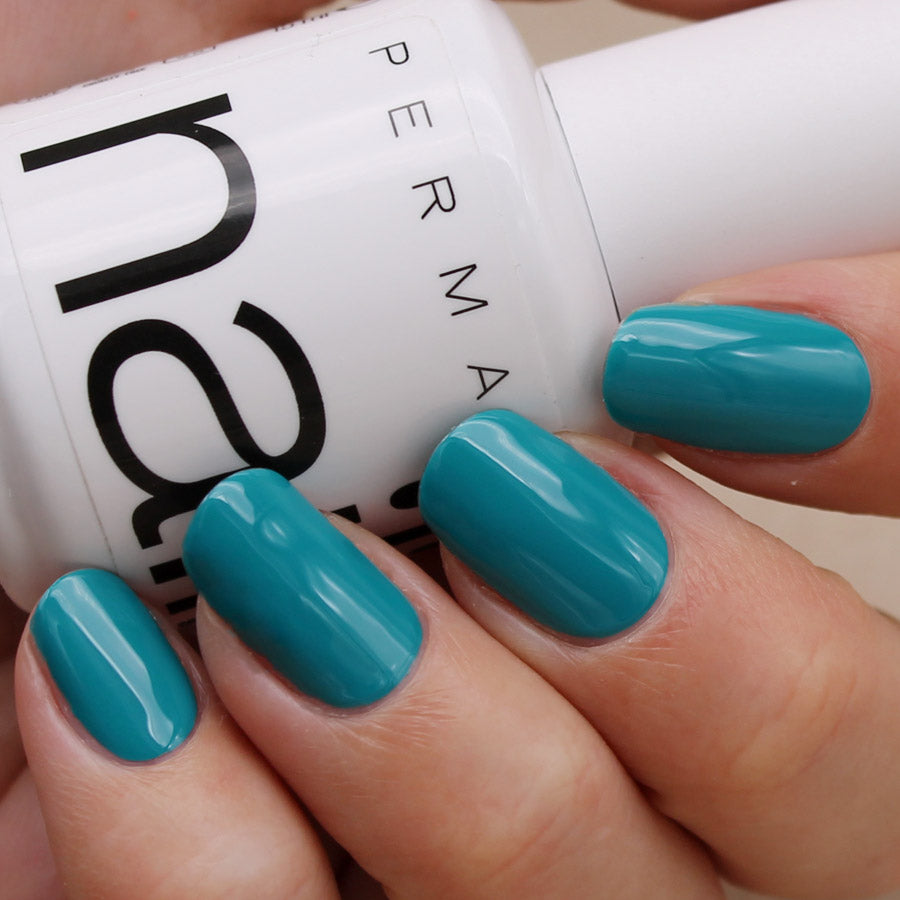 esmalte permanente vegano cruelty free azul aguamarina