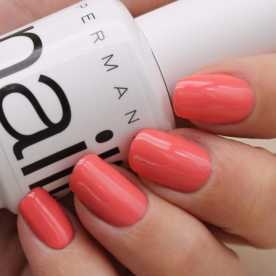 esmalte permanente vegano cruelty free color coral