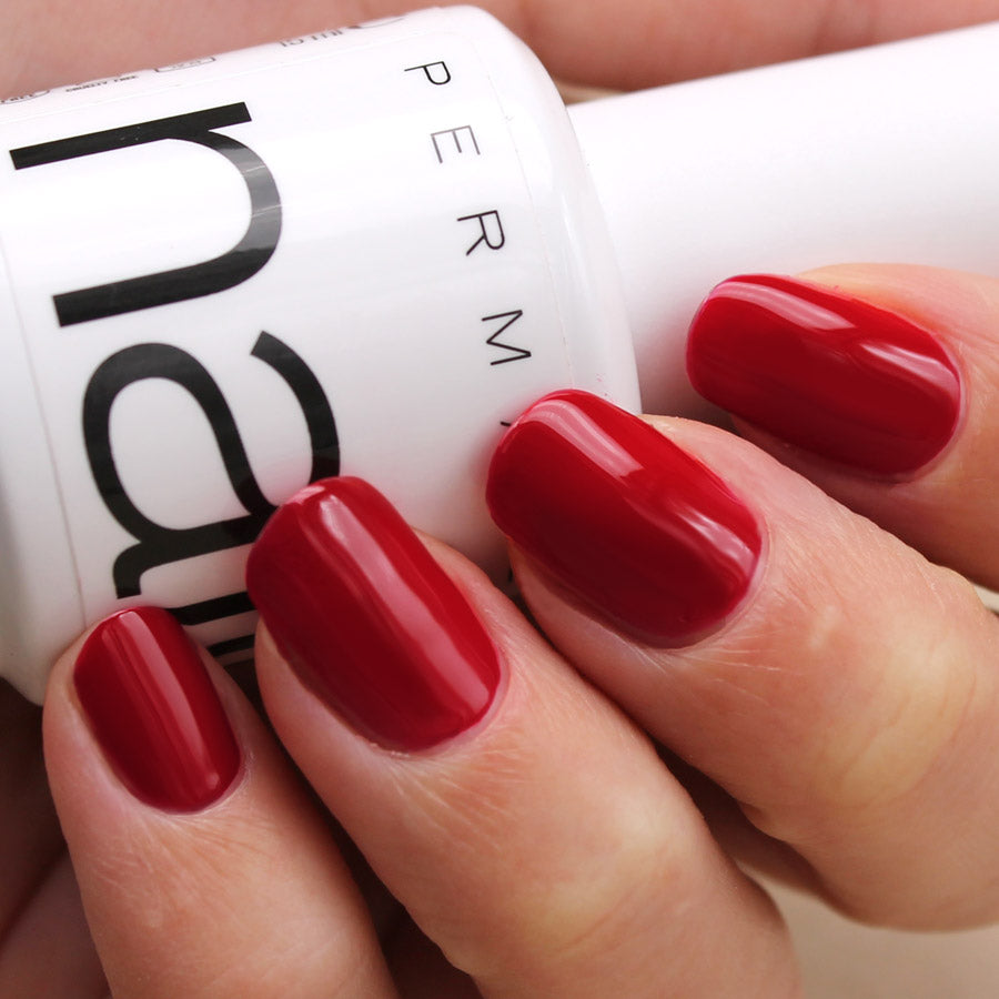 esmalte permanente vegano cruelty free rojo granate