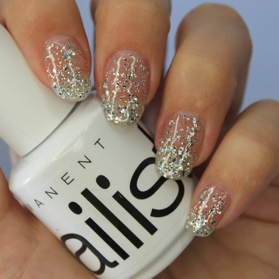 esmalte permanente fireworks purpurina plateada