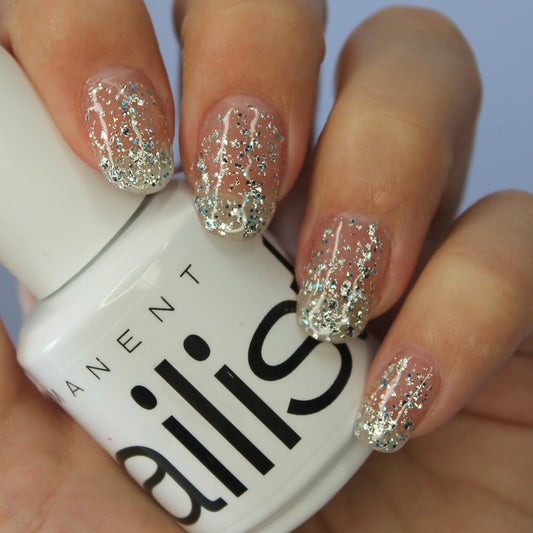 esmalte permanente fireworks purpurina plateada