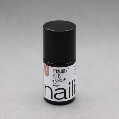 frasco de esmalte semipermanente color café claro