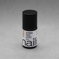 frasco de esmalte semipermanente manicura francesa color nude porcelana