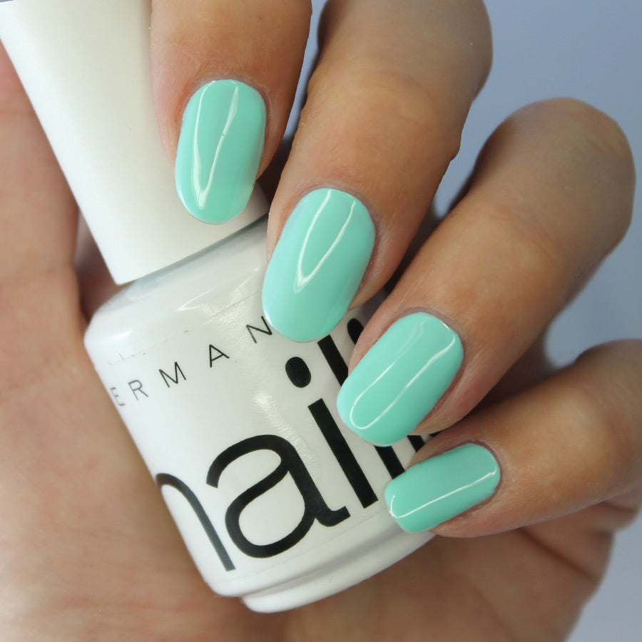 esmalte permanente santorini verde cruelty free vegano