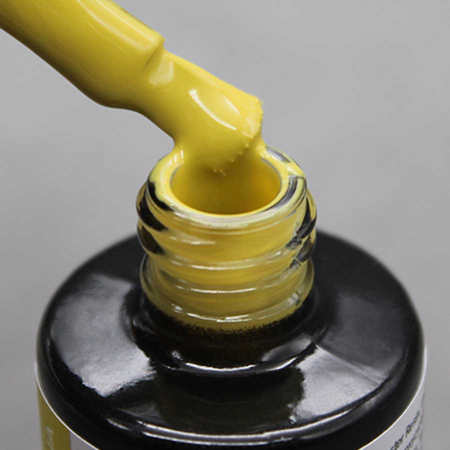 esmalte semipermanente amarillo lima Azelaia Nailistas