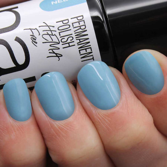 esmalte semipermanente azul pastel Nelly de Nailistas