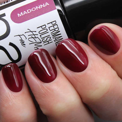 esmalte semipermanente color granate oscuro de Nailistas