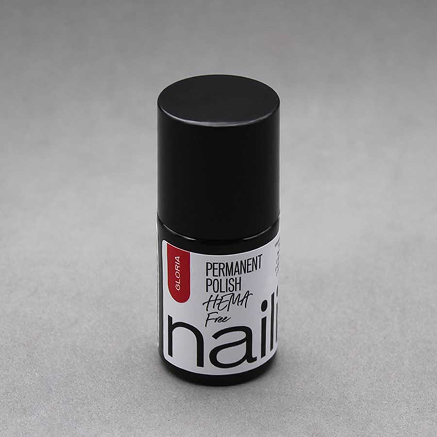 esmalte semipermanente color rojo de Nailistas