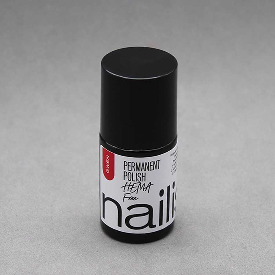 esmalte semipermanente color rojo bermellon de Nailistas