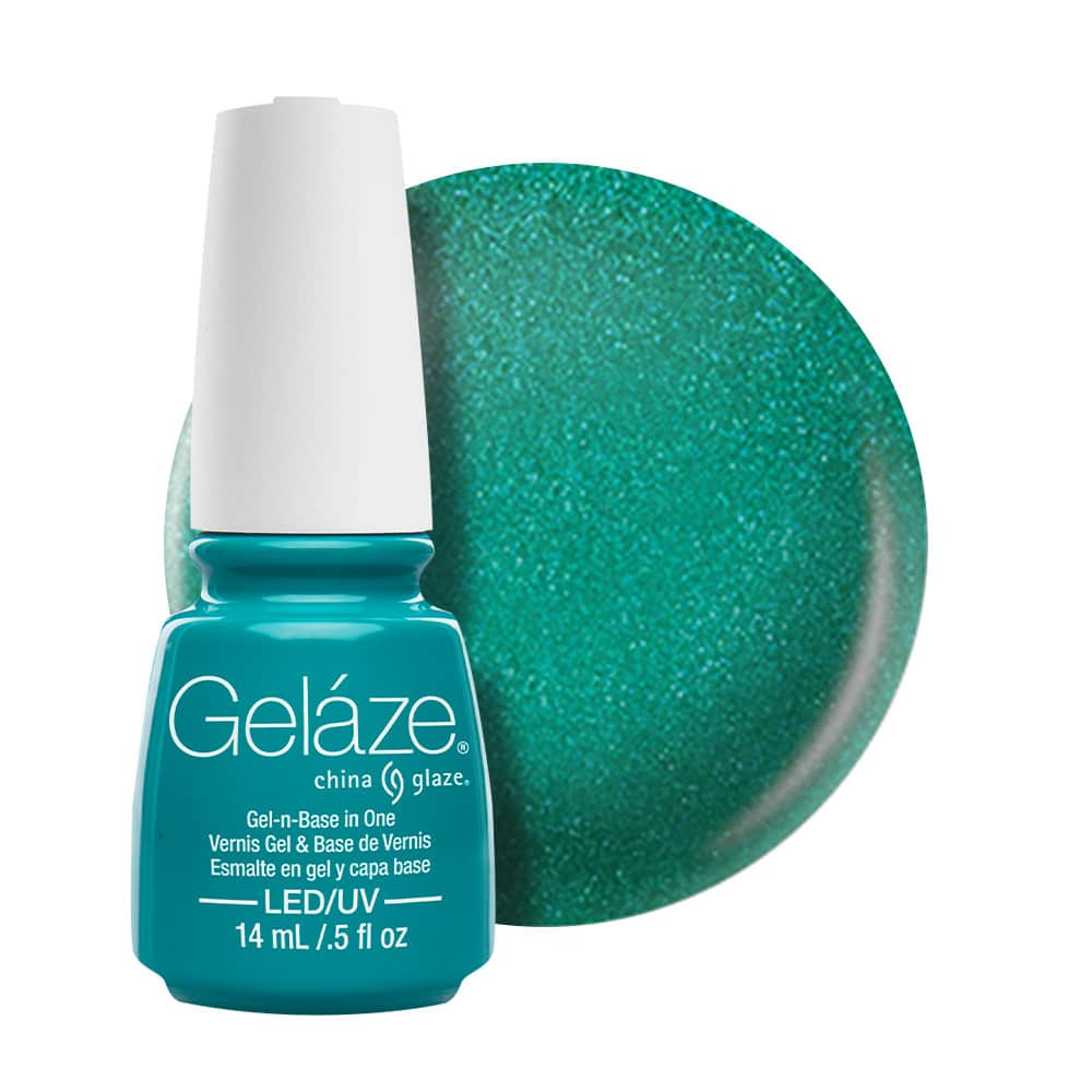 Gelaze turned up turquoise