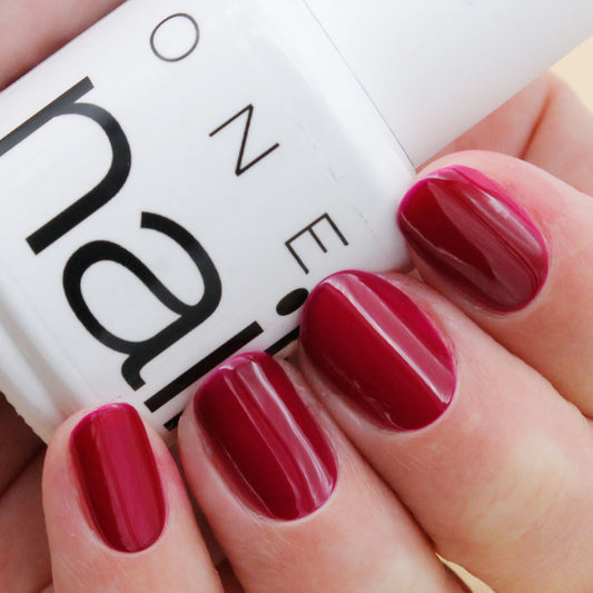 esmalte permanente one step un solo paso borgoña