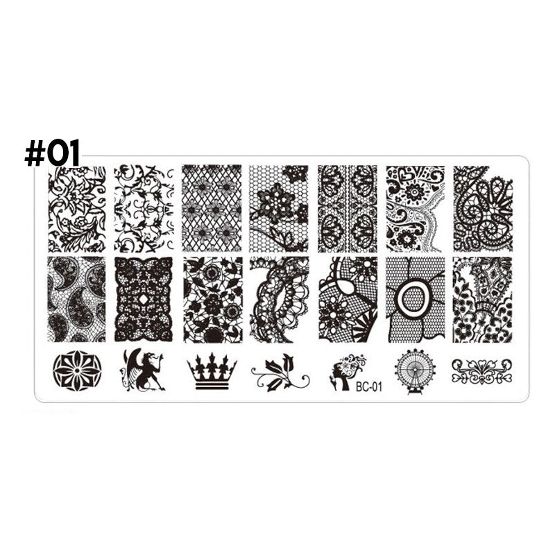 stamping plate uñas