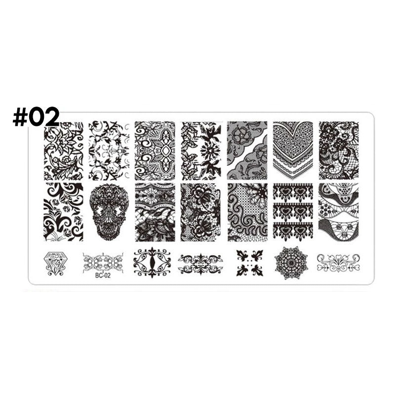 stamping plate uñas