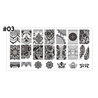 stamping plate uñas