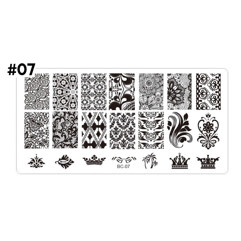 stamping plate uñas