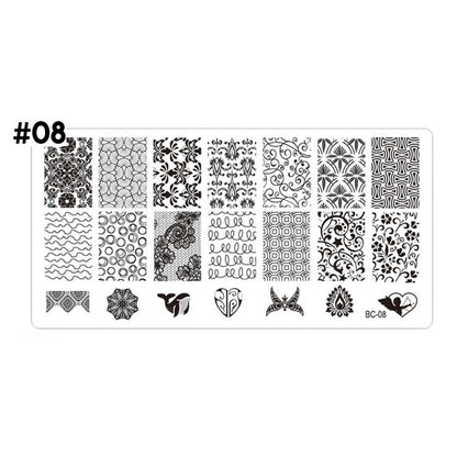 stamping plate uñas