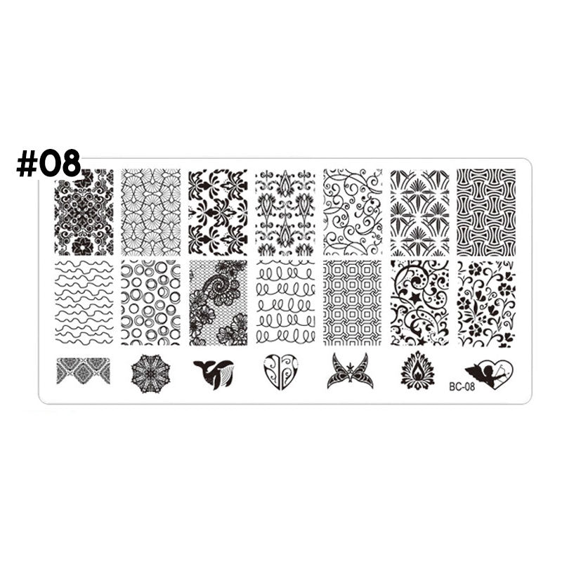 stamping plate uñas