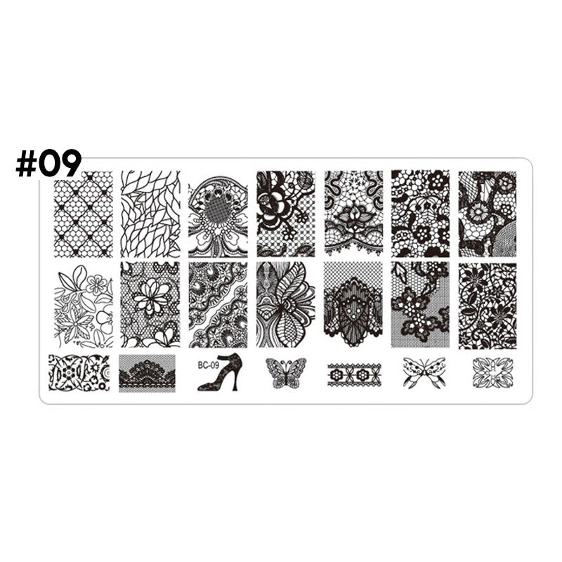 stamping plate uñas