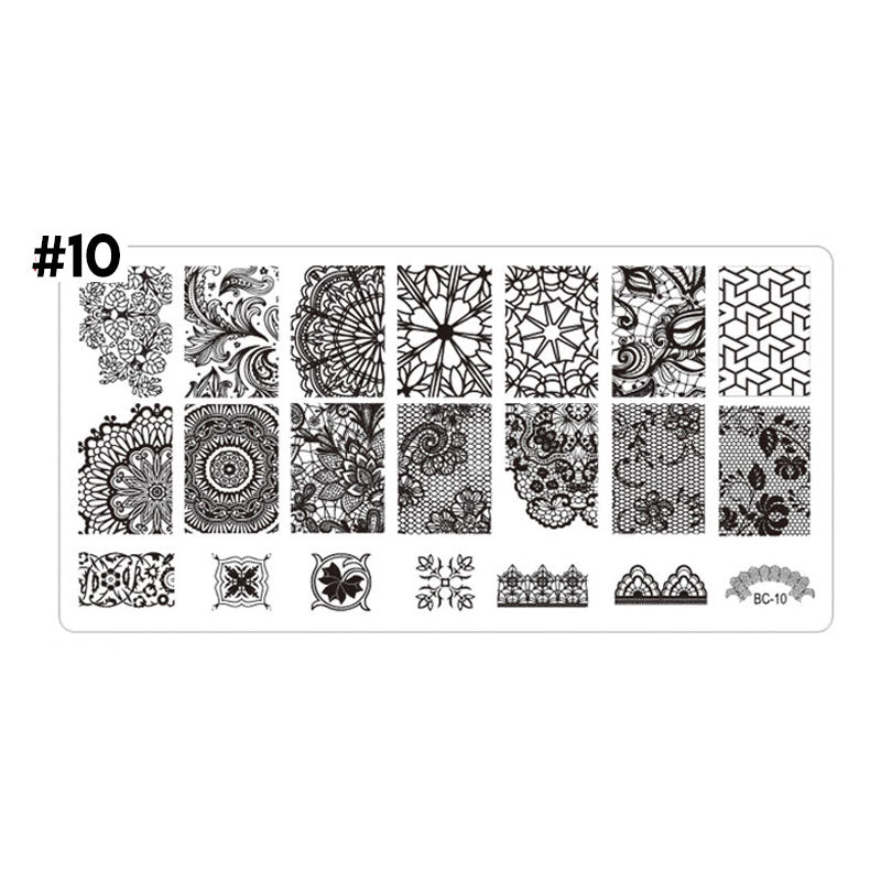 stamping plate uñas