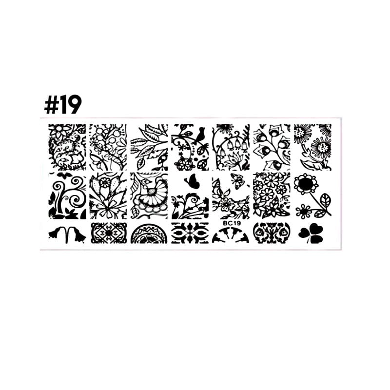 stamping plate uñas