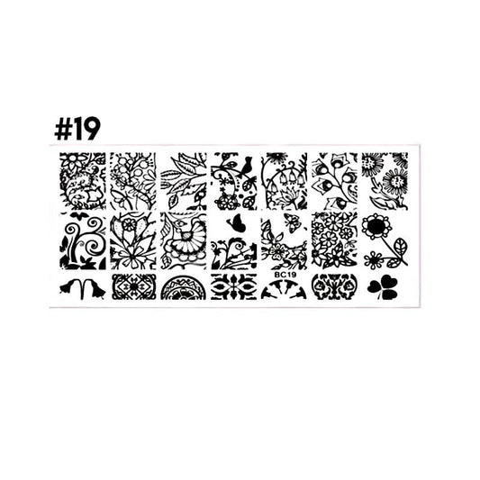 stamping plate uñas