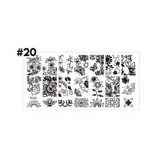 stamping plate uñas