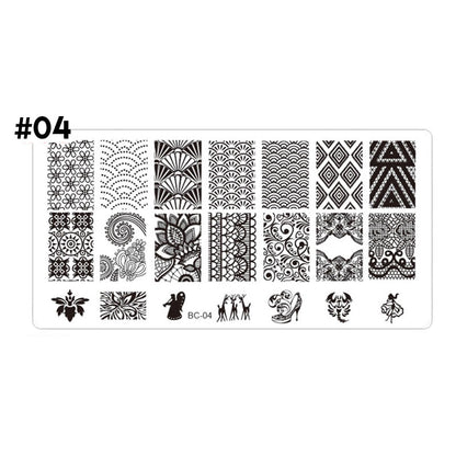 stamping plate uñas