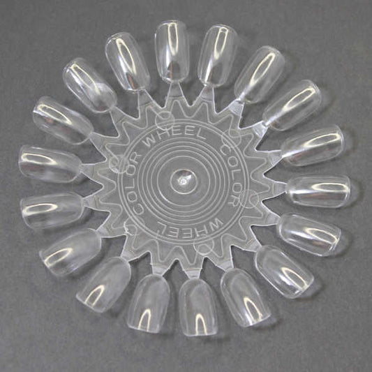 rueda muestrario de nail art esmaltes de uñas transparente